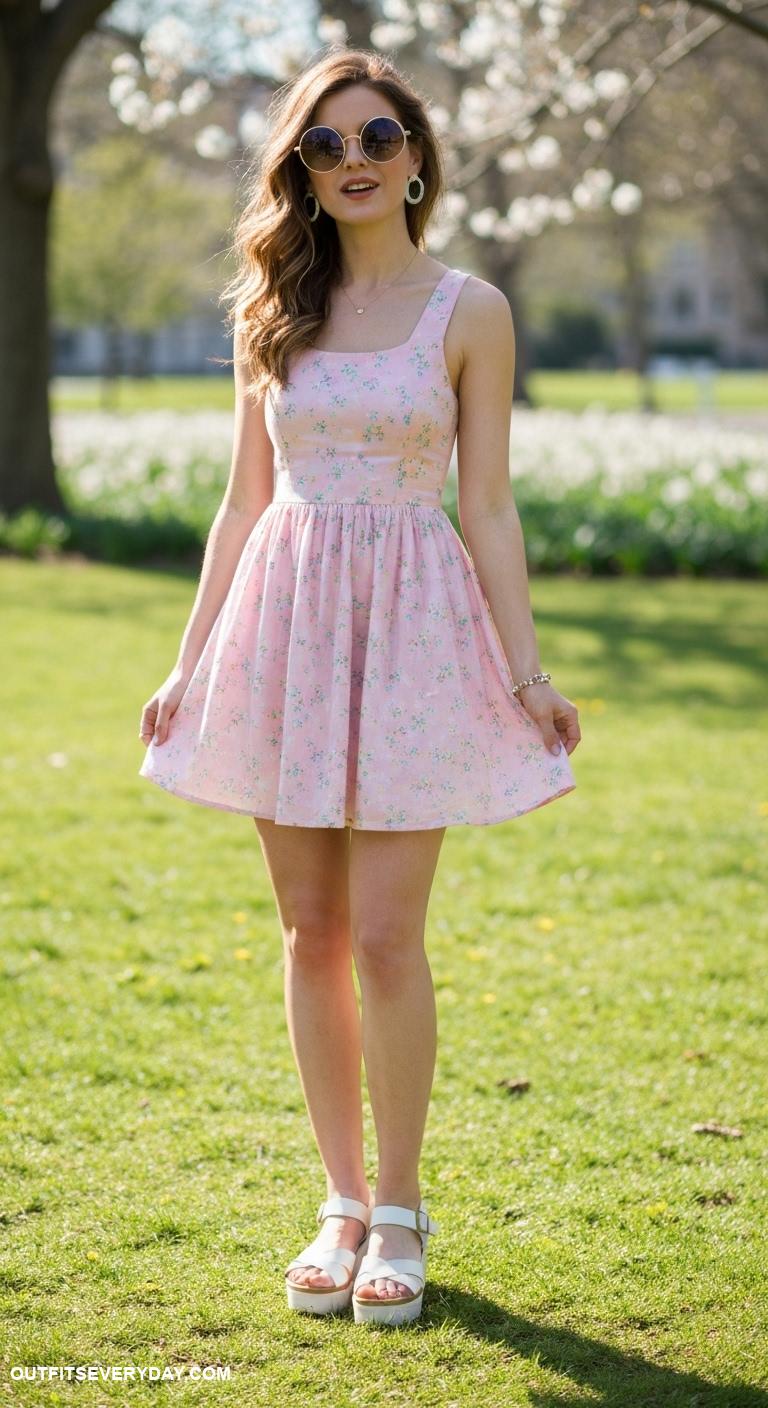 babydoll dress outfit Accessorize with oversized sunglasses for a retro look